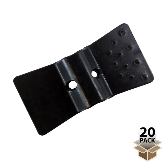 Screenguard 20 Pack Black Plastic Butterfly Clips for Rolled Privacy Screen