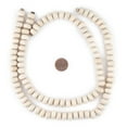 thumbnail image 2 of The Bead Chest Cream Abacus Natural Wood Beads (8x12mm): Organic Eco-Friendly Wooden Bead Strand for DIY Jewelry, Crafts, Necklace and Bracelet Making, 2 of 4