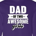 thumbnail image 4 of Inktastic Father's Day Dad of 2 Awesome Girls Long Sleeve T-Shirt, 4 of 5