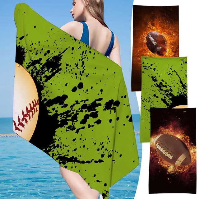Fiudx Toalla de Playa de Microfibra, Ultraligera y Resistente a La Arena, de Secado Rápido, Compacta y Portátil, Ideal para Playa, Piscina, Camping y Actividades Al Aire Libre, 76 X 152 Cm.