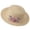 Beige, variant on Women’s Pearl Mesh 3D Pink Floral Formal Flat Crown Straw Hat with Light Air Texture for Dinner Gatherings White