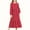 Red, variant on Zylanna Girls Long-Sleeve Tiered Maxi Dress, Pockets Design Soft Polka Dot Patterns Spring Fall Girls' Casual Dresses Red Size 6