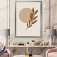 thumbnail image 3 of Designart 'Abstract Terracotta Moon and Sun With Tropical Leaf' Modern Framed Art Print, 3 of 4