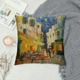 thumbnail image 2 of BCIIG  Throw Pillow Covers Van Gogh Cafe Terrace at Night Painting Square Pillowcase for Home Decor Sofa Car Bedroom Pillow case 18x18inch, 2 of 5