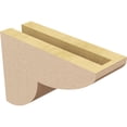 thumbnail image 5 of 3"W x 9"D x 6"H Classic Crestline Rough Cedar Woodgrain TimberThane Corbel, Primed Tan, 5 of 6