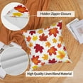 thumbnail image 3 of DaShan Maple Leaf Fall Pillow Cover 18x18 Set of 2,Autumn Decorative Pillow Cases Couch Cushion for Bedroom Home Decor, 3 of 6