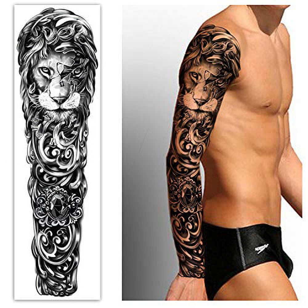 MAYCREATE® 6 Sheets Temporary Tattoos for Arm, Legs, Large Sleeve  Waterproof Temporary Tattoo Stickers for Men Women, Theme Temporary Tattoo  for Party, Club, Perform, Special Makeup : Amazon.in: Beauty