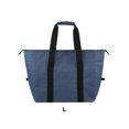 thumbnail image 4 of Minnieouse Bolsa fresca plegable de tela de gran capacidad para picnics y aventuras al aire libre bolsa de picnic plegable duradera Bolsas de mensajero y de hombro azul grande, 4 of 6