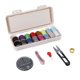 thumbnail image 2 of Laklulu Kit de costura Caja de costura portátil multifuncional de plástico duradera resistente al desgaste para viajes en el hogar, 2 of 6