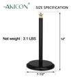 thumbnail image 2 of Akicon Paper Towel Holder Stand for Kitchen Countertop & Dining Room Table (Black Gold, Classical), 2 of 9