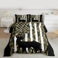 thumbnail image 2 of Homewish Brown Deer 3 Pieces Queen Comforter Set for Teens,Jungle Wildlife Ultra Soft Bedding Sets,Camouflage USA Flag Bedding Comforter Set Breathable,Luxury Bedroom Decor,Reversible, 2 of 8