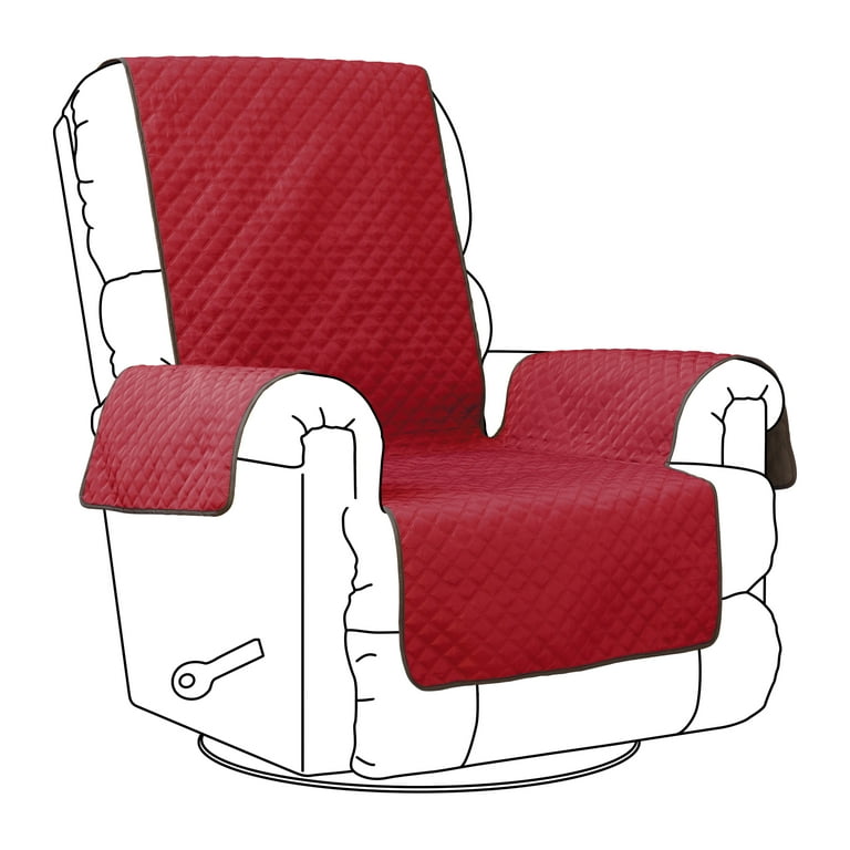 Red discount recliner slipcover