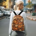 thumbnail image 7 of FORMRS Mini Backpack Purse for Women Travel Daypack Casual Shoulder Bag, Fall Pattern, 7 of 7