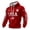 Red, variant on Iaqnaocc Usa Flag Hoodies for Men Waffle Long Sleeve Shirts for Men 250th Anniversary Usa Flag American 1776-2026 4th Of July Pullover Army Green L