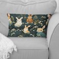 thumbnail image 1 of Designart "Rabbit Forest Adventure IV" Animal Throw Pillow - Farmhouse Pillow For Couch - Insert And Pillows Covers For Bedroom Decor, 1 of 5