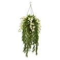 thumbnail image 2 of Nearly Natural Bamboo and Dendrobium Hanging Basket, 2 of 5