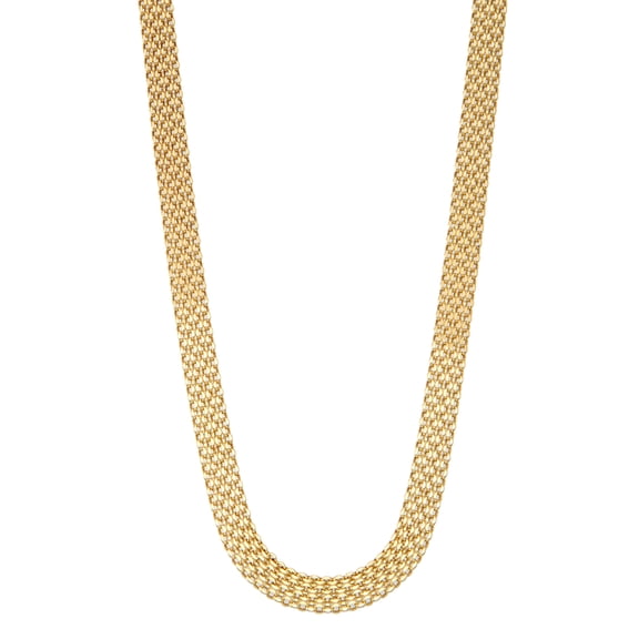 14k yellow gold 18" bismark chain necklace
