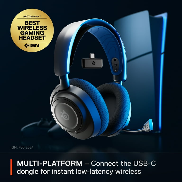 SteelSeries Arctis Nova 7P Wireless Gaming Headset, Multi