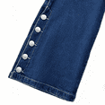 thumbnail image 6 of QERINTE Womens Plus Size bootcut Jeans High Waisted Stretchy Jeans Curvy Embroidered, 6 of 7