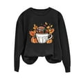 thumbnail image 3 of Frostluinai Pumpkin Womens Sweatshirts Thanksgiving Long Sleeve Pullover Crewneck Holiday Graphic Sweat Shirts for Fall S-2XL, 3 of 5
