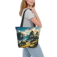 thumbnail image 2 of Disketp Valley River Dinosaur for Women’s Casual Shoulder Tote Bag Cross-body Handbags for Shopping, Travel and Daily Use, 2 of 6