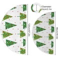 thumbnail image 3 of FMSHPON Snowflake Santa Xmas Tree Xmas Christmas Tree Skirt Stand Mat for Holiday Party Decoration Indoor Outdoor 48 inches, 3 of 6