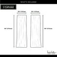 thumbnail image 6 of Nicole Miller New York Dara Light Filtering, Semi Sheer Rod Pocket Curtain Panels, 54"x108", Indigo, Set of 2, 6 of 7