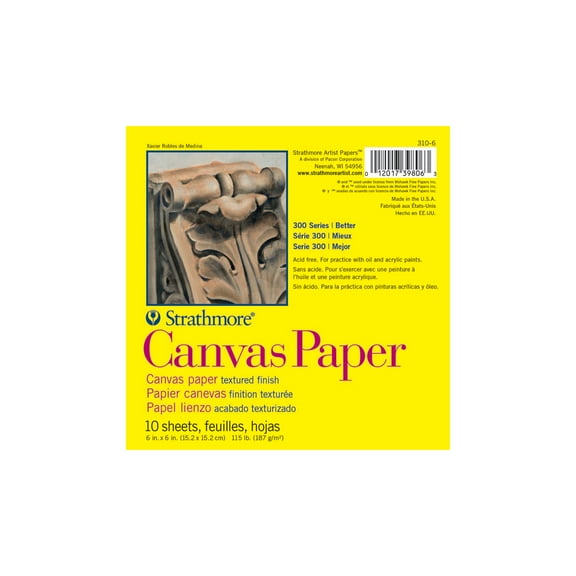 Strathmore Canvas Paper Pad, 300 Series, 6 in x 6 in