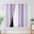 thumbnail image 2 of Cortinas opacas Estelar Textiler, lila y blanco grisáceo, 137 x 137 cm, 2 of 9