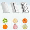 thumbnail image 2 of 3-In-1 Electric Rotating Vegetable Slicer, USB Slicer, Automatic Chopper, Crushed Grater with 3 Blades, Vegetable Cutter, 2 of 5