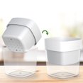 thumbnail image 3 of Feimier 3 Pcs Pots Auto-Arrosants avec Drainage Réservoir Visible Pots Double Couche Plastique, 3 of 11