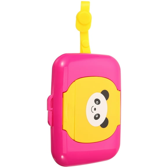 BRIGHTFUFU Dispensador de toallitas portátil, caja de toallitas para bebé, soporte de almacenamiento de toallitas de viaje, caja de toallitas para bebé