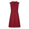 thumbnail image 4 of FcBaudy Robe Sans Manches à Col Rond, Robes d'Été pour Femmes, Robes pour Femmes Nouvelle Mode d'Été Robe Colorée Robe pour Femmes, 4 of 6