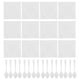 thumbnail image 1 of 100 platos de postre de plástico transparente, pequeños platos de postre cuadrados, platos de aperitivos para fiestas y recepciones de boda, 1 of 8