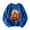AB569 Blue, variant on Boys Halloween Fall Sweatshirts Pumpkin Print Pullover Tops Comfortable Crewneck Sweatshirt Casual Wear Outfits Size 2-14 Years, Black