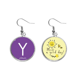 thumbnail image 1 of Quimica elementos itrio y período de cuadro metales de transición Pendiente Sol Flor Pendiente Joyas Moda Unbranded M, 1 of 3