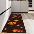 thumbnail image 4 of Halloween Spooky Icons on Dark Pattern Kitchen Rug Mat,Kitchen Runner Rugs Non Skid Washable,Decorative Kitchen Floor Mats for Kitchen,Sink,Laundry,17"X47", 4 of 5