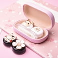 thumbnail image 4 of Cute Contact Lens Case Travel Kit Portable Contact Case Container with 2 Contact Lens Box, and Tweezers, 4 of 8