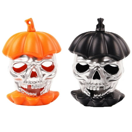 

Kelingqi 2Pcs Halloween Night Light Pumpkin Ghost Pattern Lamp Creative LED Lamp Decor