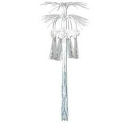 Party Central Pack of 12 Silver Hearts and Doves Cascade Column Wedding Cutouts 3'