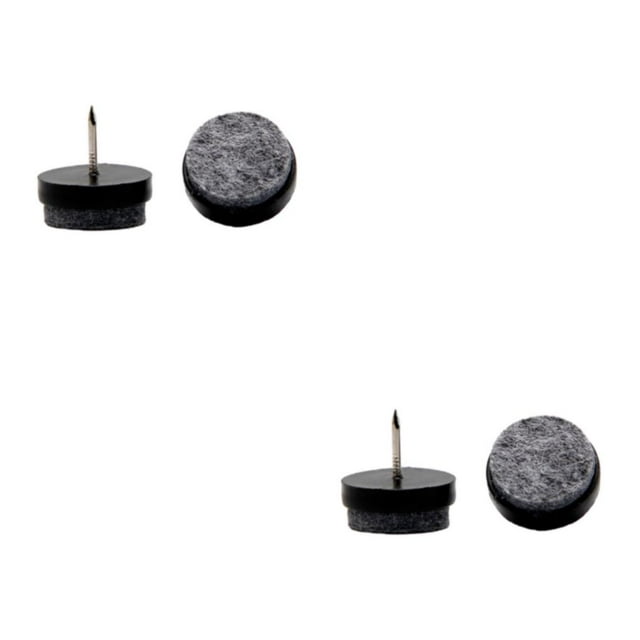 Bearachild 36X almohadilla deslizante para clavos, almohadilla para muebles, deslizamiento de fieltro para pies, Protector antiarañazos, ahorro Negro 28mm 2Conjunto