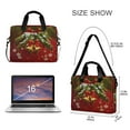 thumbnail image 3 of Iauyy 16inch Laptop Briefcase for Men/Women , Detachable Strap & Padded Compartment，Water-Resistant BagBusiness Travel File and Notepad,Deep Red Tone, 3 of 7