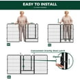 thumbnail image 3 of FXW Rollick Unleashed Dog Playpen for Indoor, Yard, RV Camping, 40 inch 8 Panels for Medium and Large Dogs, Black│Patented, 3 of 6