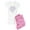 With Pink Camo Pant, variant on - And Though She Be But Littl Women's Light Pajamas - Women's Short Sleeve Print T-Shirt and Pants Light Cotton Pajama Set
