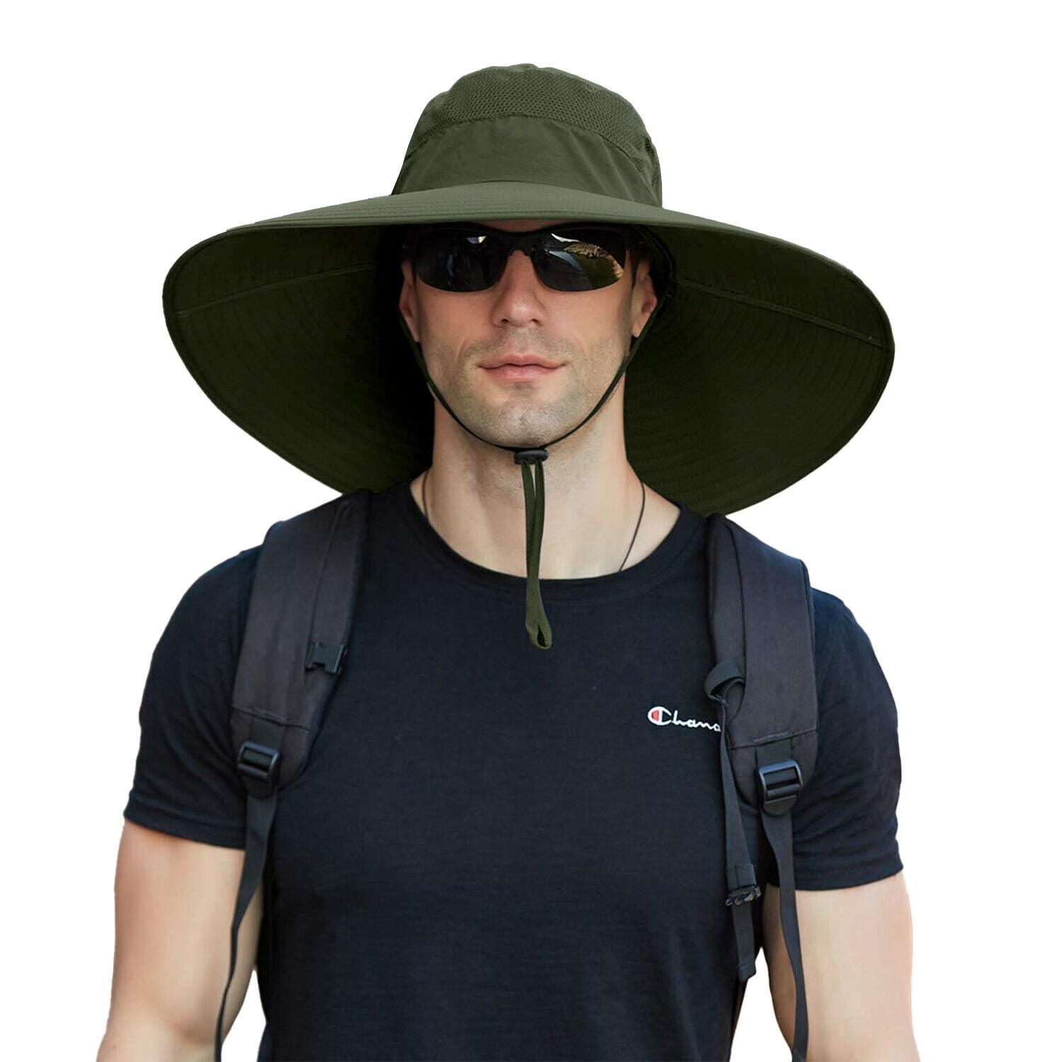 ilfioreemio Super Wide Brim Sun Hat for Men UPF50+ UV Protection ...
