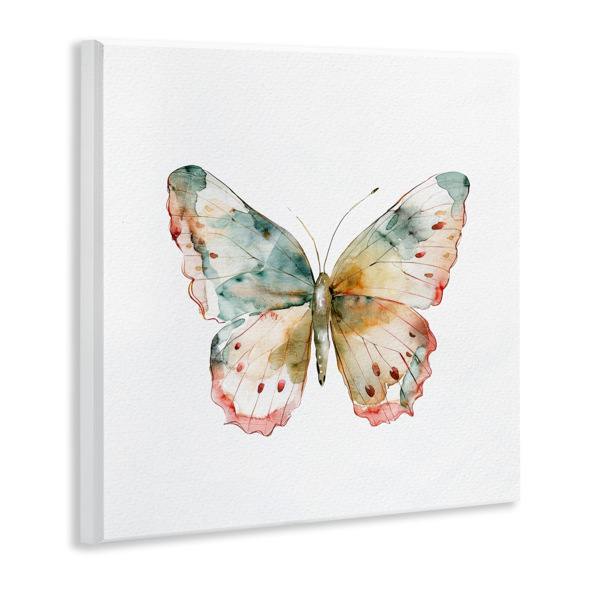 Stupell Industries Muted Watercolor Butterfly Wall Plaque Art, design by Kim Allen