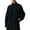 Black, variant on Bexdxz Women's Full Zip Sherpa Fleece Jacket, Stand Collar Fuzzy Plush Zip Up Outerwear with Zipper Pockets, Warm Casual Long Sleeve Coat for Fall Winter Outdoor Activities Pink XL