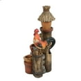 thumbnail image 4 of Luxen Home Resin Rooster and Post Outdoor Fountain, 4 of 9