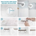 thumbnail image 3 of No Hook Shower Curtain with Built-in Rings - Rustic Farmhouse Themed Washable Waterproof Fabric Bathroom Curtains for Hotel,Rentals, 66 X 72 Inch Long ,, 3 of 9