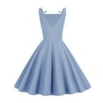 thumbnail image 4 of XFLWAM Women's 1950's Vintage Dresses Party Cocktail Dress Sleeveless A-Line Audrey Hepburn Swing Tea Dress Vintage Party Dress, 4 of 7